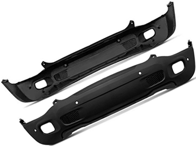 Parachoque traseiro renegade 15 21 preto c sensor
