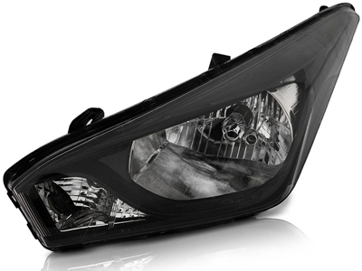 Farol hb20 16 19 le mascara negra s led brilhante