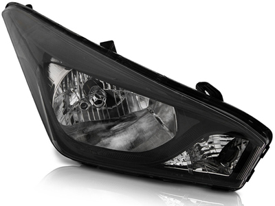 Farol hb20 16 19 ld mascara negra s led brilhante