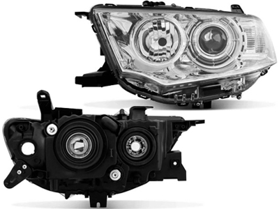 Farol l200 triton 13 16 pajero dakar 09 18 le cromado