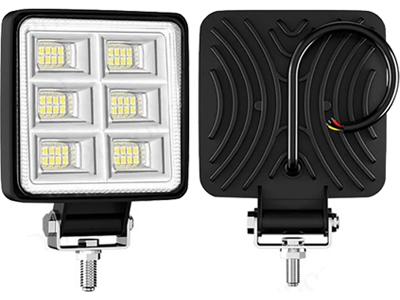 Farol Auxiliar Universal Milha Quadrado (48 Leds, 144W)