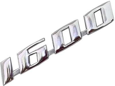 Emblema 1600 kombi metal cromado