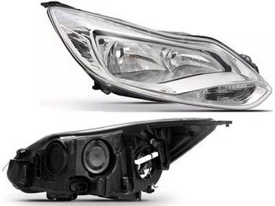 Farol focus 14 15 ld mascara cromada sem projetor