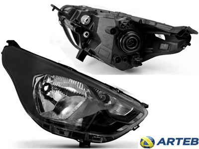 Farol ka 19 ld mascara negra moldura preta