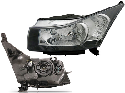 Farol cruze 12 14 le mascara negra c motor eletrico
