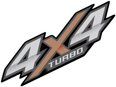 Adesivo 4x4 Turbo Hilux 16/
