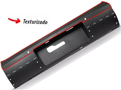 Parachoque Traseiro Saveiro Cross 09/16 Central (Preto)