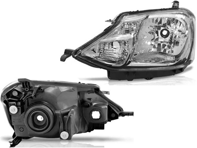 Farol etios 12 le mascara cromada carcaca preta