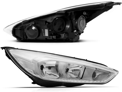 Farol focus 16 ld mascara cromada sem projetor s led
