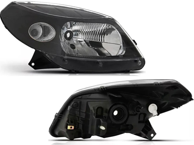 Farol sandero 08 11 ld mascara negra