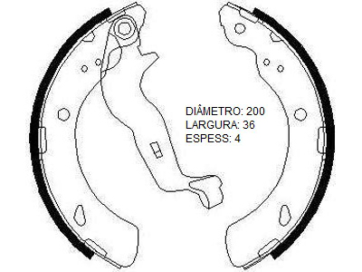 Lona freio city fit 09 wr v patim