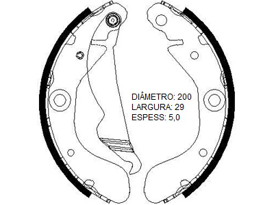 Lona Freio Onix/Prisma 12/ (Patim)
