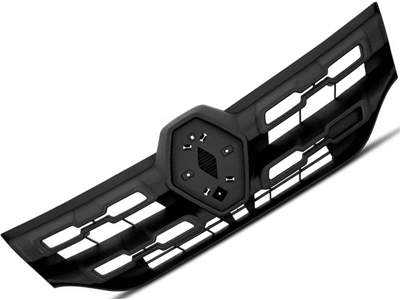 Grade kwid 17 22 preta com molduras pretas