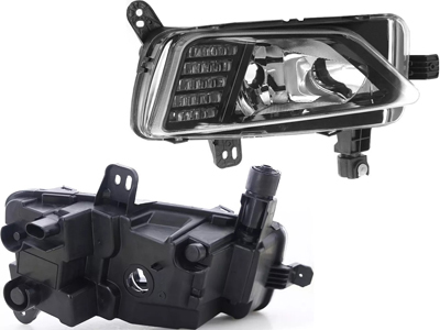 Farol auxiliar polo virtus 17 ld preto c led