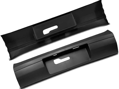 Parachoque traseiro saveiro 09 16 central preto text