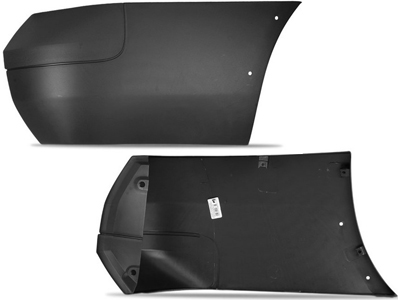 Ponteira Parachoque Saveiro 09/16 TD (Preto Text., S/Sensor)