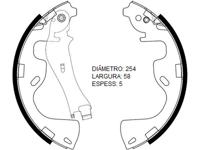 Lona freio toro 16 flex patim