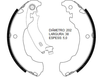 Lona Freio Uno 10/, Fiorino 14/, Palio 12/, Mobi (Patim)