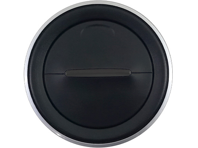 Difusor ar painel kwid 17 borda prata miolo preto