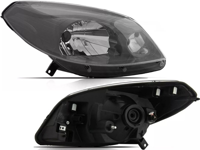 Farol sandero 12 14 ld mascara cinza