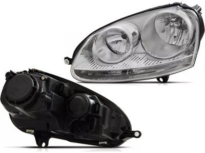 Farol jetta 07 10 le mascara cromada