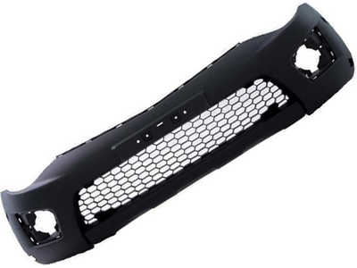 Parachoque dianteiro l200 11 16 preto liso c furo moldura