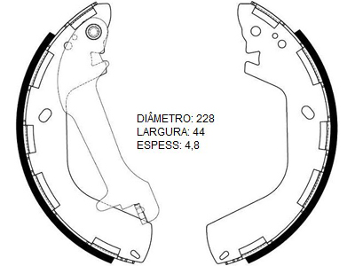 Lona Freio Tucson 05/16, Sportage /10 (Patim)