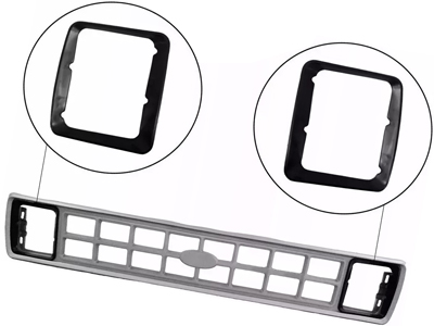 Grade f 1000 f 4000 92 prata plastico com aro farol