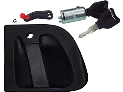 Maçaneta Ext Volvo VM 03/ LD (C/Chave, Preta)