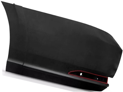 Ponteira parachoque saveiro 17 te preto c furo refletor