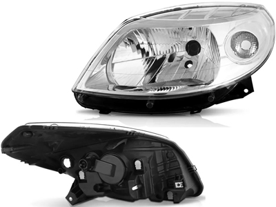 Farol Sandero 08/11 LE (Máscara Cromada)