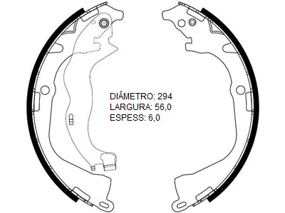 Lona Freio Toro 16/ Diesel (Patim)