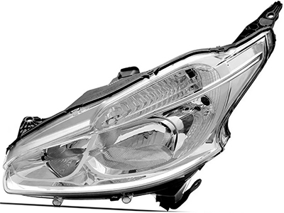 Farol peugeot 208 12 16 le mascara cromada s led