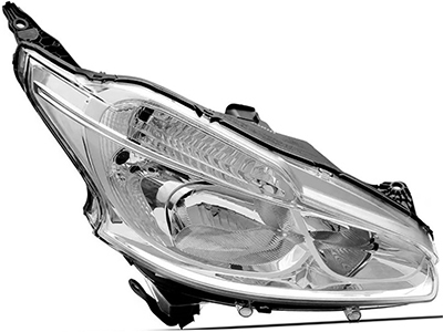 Farol peugeot 208 12 16 ld mascara cromada s led