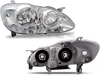 Farol corolla 05 08 e fielder ld mascara cromada 621edb4d b579 4285 9995 a0e451236abb