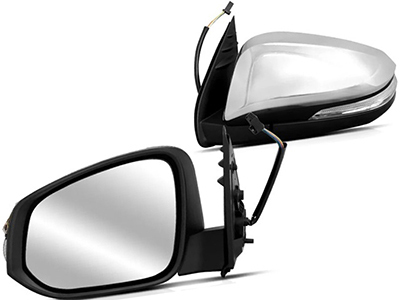 Retrovisor ext hilux 16 le eletrico cromado c seta