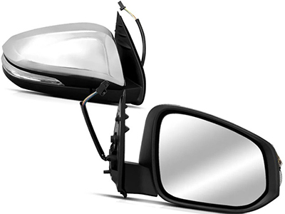 Retrovisor ext hilux 16 ld eletrico cromado c seta