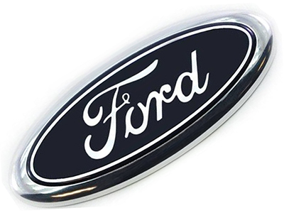 Emblema ford oval azul grade new fiesta 14