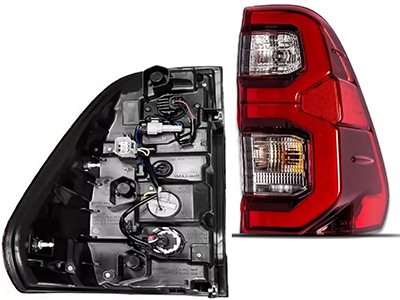 Lanterna hilux 21 bicolor td c led