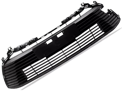 Grade parachoque corolla 20 central preto brilhante