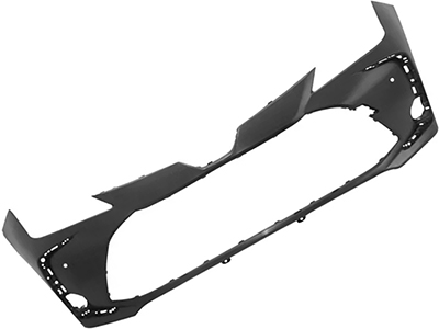 Parachoque dianteiro corolla 20 preto liso c sensor