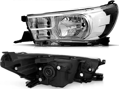 Farol Hilux 16/20 LE (Máscara Cromada - S/Led)