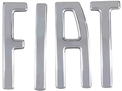 Emblema fiat mala strada 20 cromado