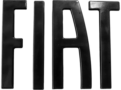 Emblema fiat mala strada 20 black piano