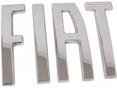 Emblema fiat grade strada 20 cromado