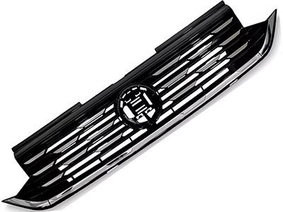 Grade t cross 19 black piano c friso e detalhes cromado