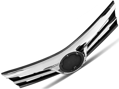 Grade corolla 18 19 preta c friso cromado