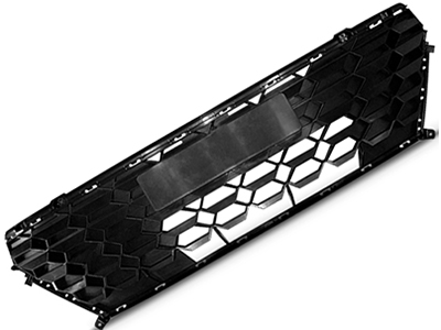 Grade parachoque hb20 23 central black piano