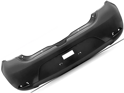 Parachoque Traseiro Sandero 15/ (Preto - S/Furo Sensor)