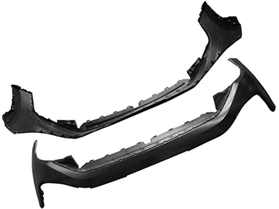 Parachoque dianteiro t cross 19 preto liso superior